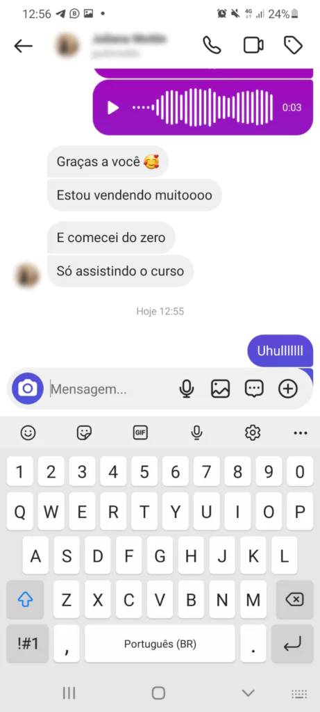 Depoimento aluna 2